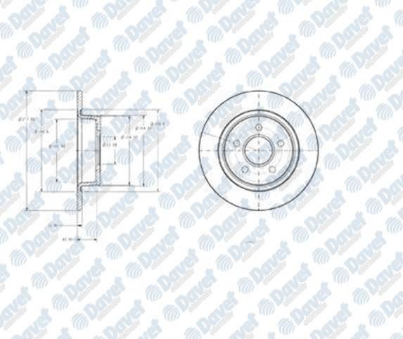 DELPHI BG3873 Fren Diski Arka (5d 278mm) Connect 02-